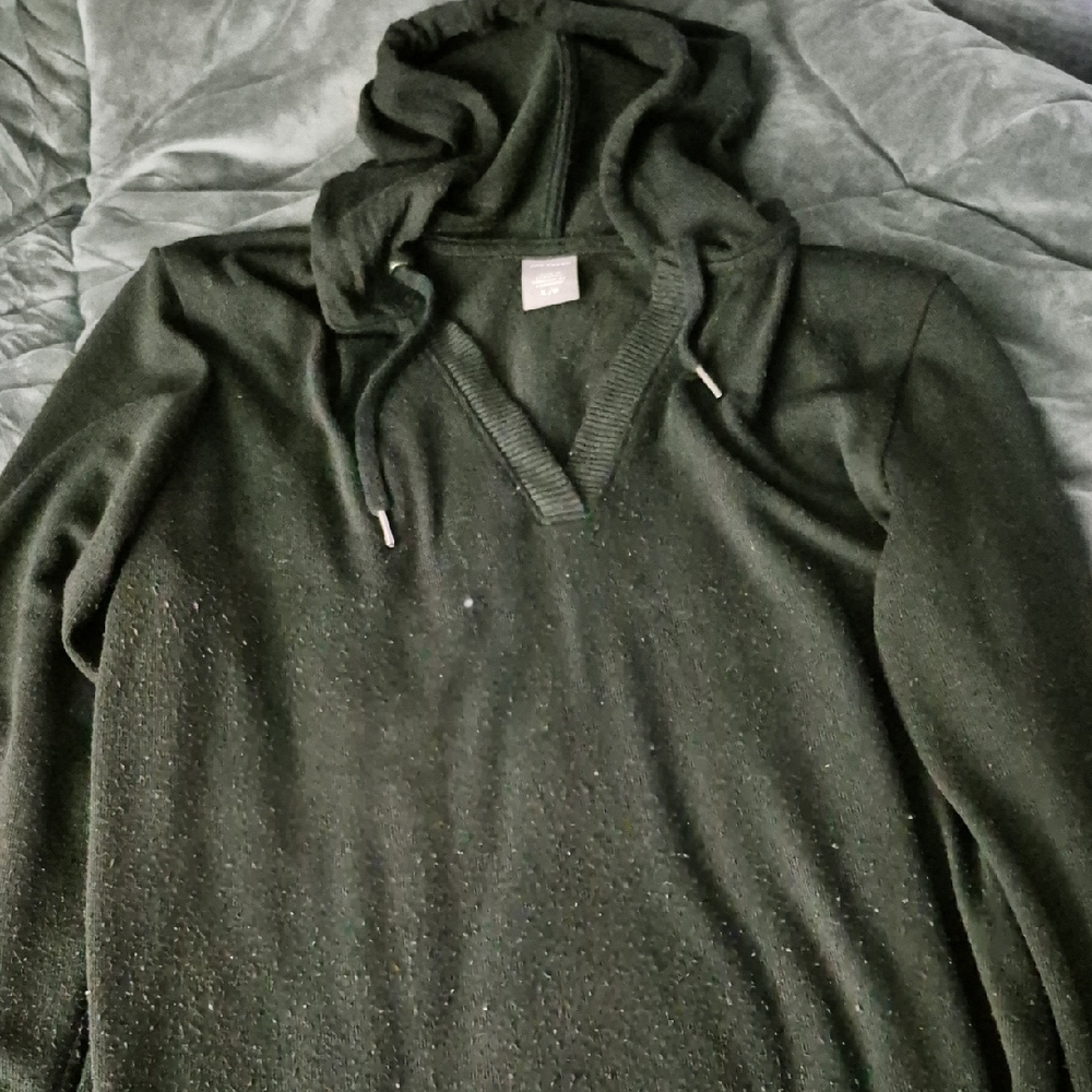 Dark Green Hooded Sweater